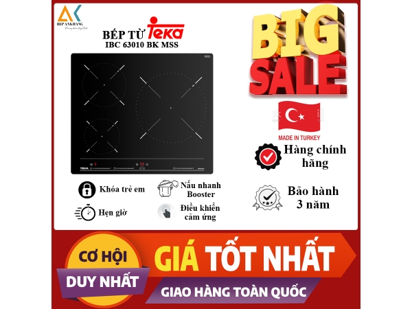 Bếp Từ 3 Vùng Nấu Teka IBC 63010 BK MSS - Made In Tukey